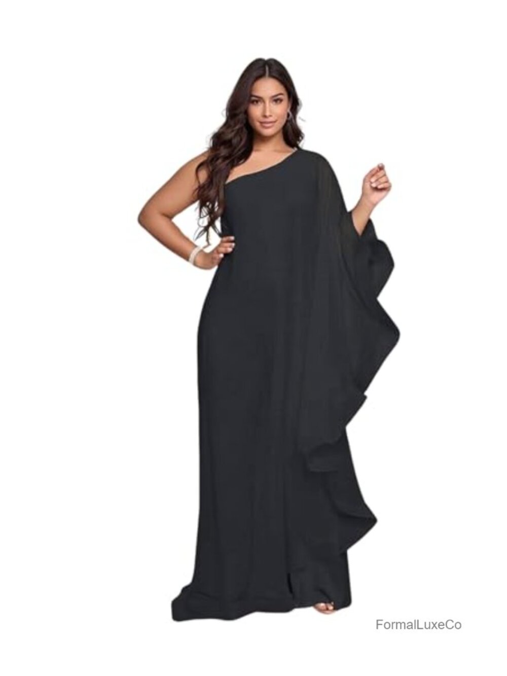 Elegant One Shoulder Skinny Jumpsuit Clubwear Evening Party